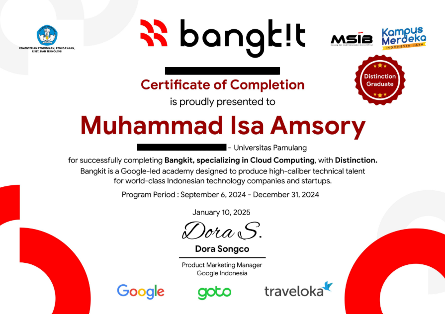 Sertifikat Bangkit Academy