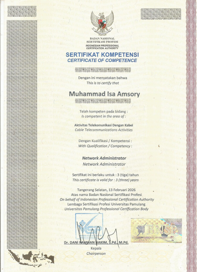 Sertifikat BNSP